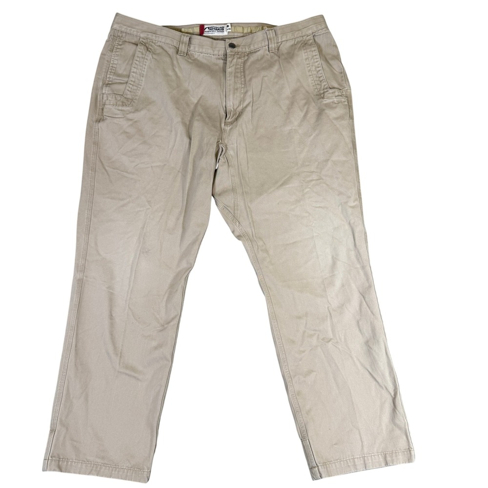Mountain Khakis Jackson Hole Wyoming Mens Tan Cotton Twill Pants 38x31 Khaki